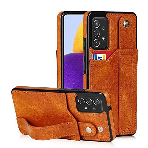 Étui en cuir portefeuille Samsung S22 Ultra pour éviter les chutes avec sa sangle