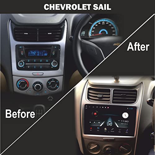 Image of 9 Inches Advanced Car Radio Receiver Android System for Chevrolet Sail with 2GB /32GB RAM & ROM, Gorilla Glass /Full HD Display /WiFi /GPS /Steering Wheel Connectivity and HD Parking Camera