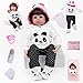 ZIYIUI Lebensechte Reborn Babypuppen 60cm 24 Zoll Weiche Vinyl Silikon Simulation Reborn Babys Mädchen Puppen wie echte Babys Spielzeug Geburtstagsgeschenk