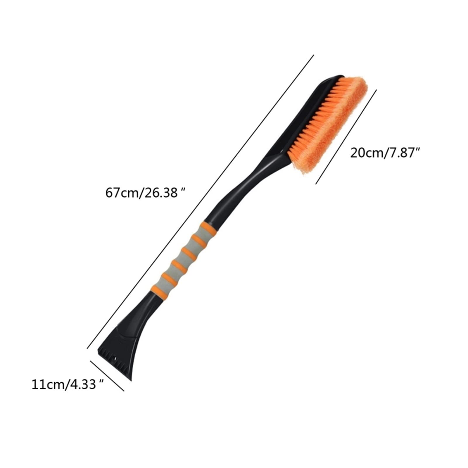 Brosse à Neige pour Pare-Brise Brosse à Neige avec Outil de Retrait de grattoir à Glace Plus Large détachable Poignée Ergonomique en Mousse Confortable Compatible avec Les camions de Voiture