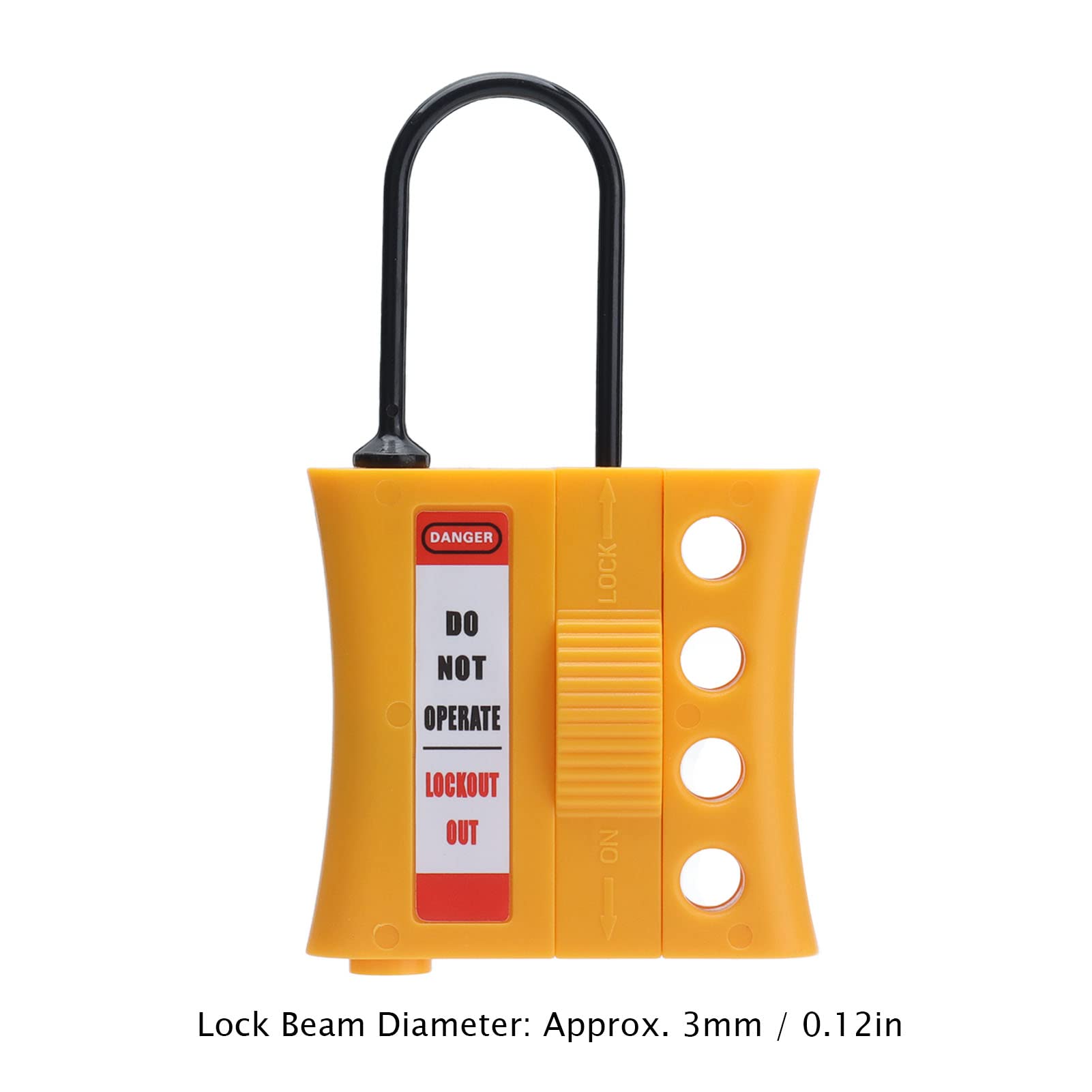 NDNCZDHC Lock Out Kit Automotive, Lockout Tagout Kit Electrical Loto, Group Lockout Hasps, 4 Hole Insulated Padlocks for 36mm Keyholes
