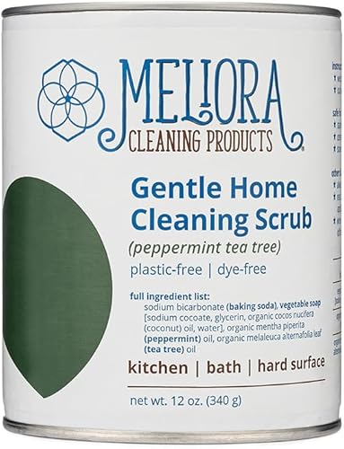 Meliora Polvo casero suave del fregado de la limpieza de los productos de limpieza, árbol del té de