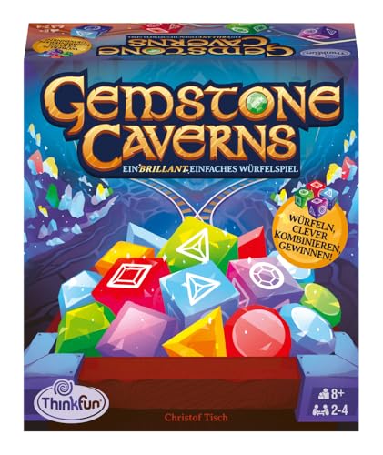 Ravensburger Verlag GmbH Thinkfun - 76605 - Gemstone Caverns - Das Roll & Write Strategy Play: EIN strategisches Roll & Write-Spiel