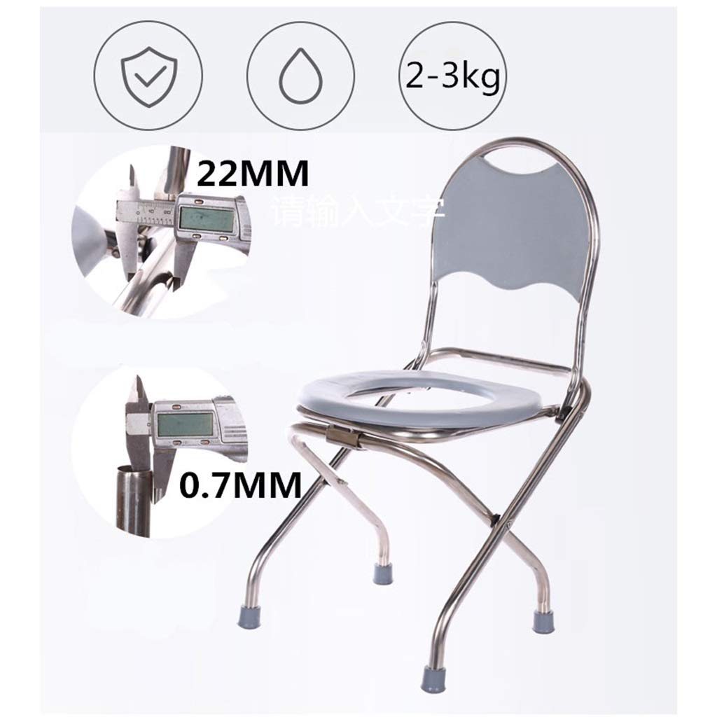 Toilleten Sitz, Bad Sicher Anti-Rutsch Klappstuhl Haushalt Mobiles WC Toilettenhocker Zum Alter Mann Schwangere Frau (Farbe : 33cm)