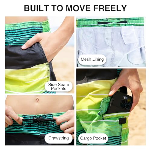 Kanu Surf Boys' Avalon Quick Dry UPF 50+ Beach Swim Trunk3