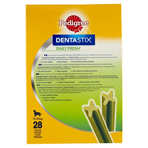 Pedigree Denta Stix Fresh Multipack für mittelgrosse Hunde (10-25kg),4x7Stck., 1er Pack (1 x 720 g)