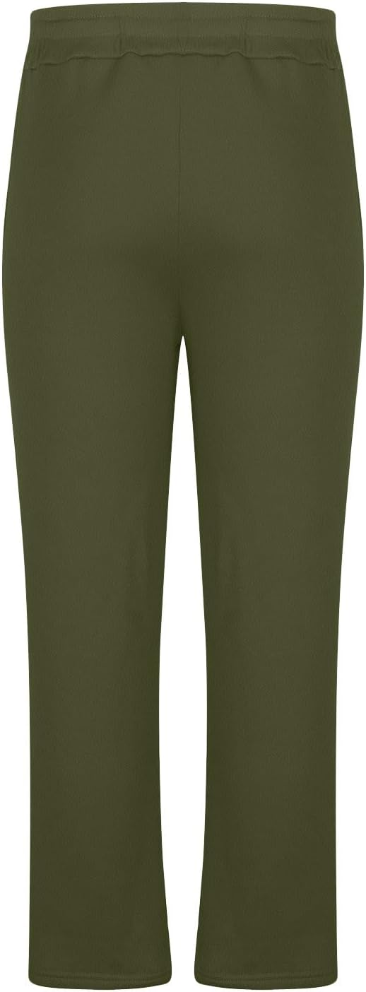Men's Wide Leg Sweatpants Drawstring Waist with Side Pockets