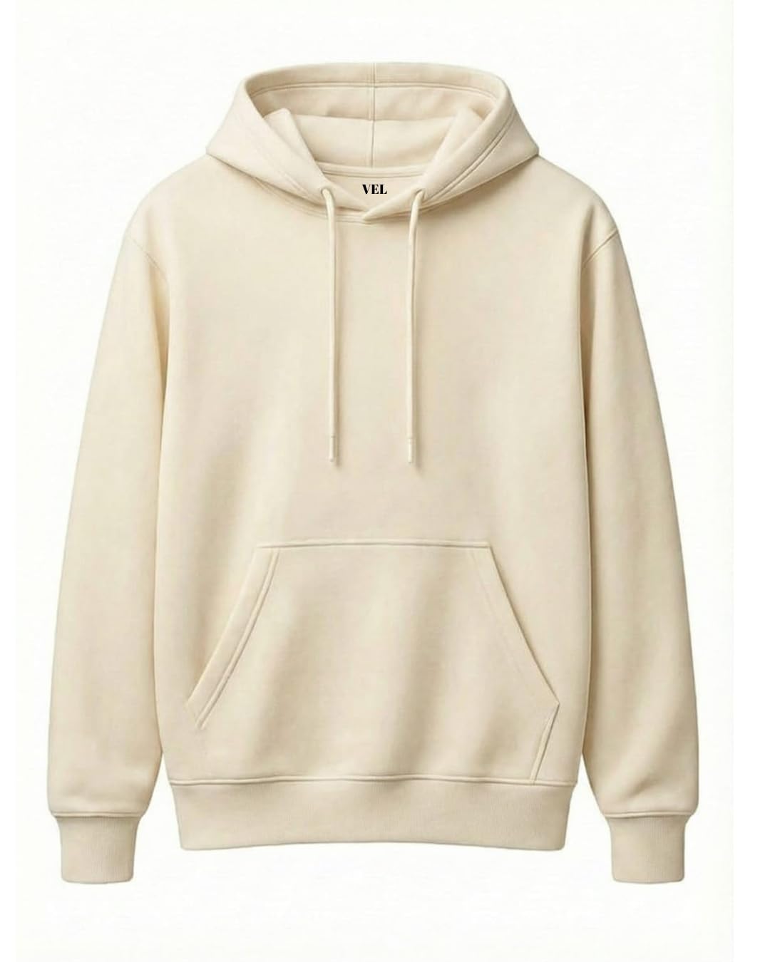vel Men's Regular Fit Cotton Hoodie 320 GSM | Comfortable Winter Hoodie with Kangaroo Pocket & Adjustable Hood-picture-20