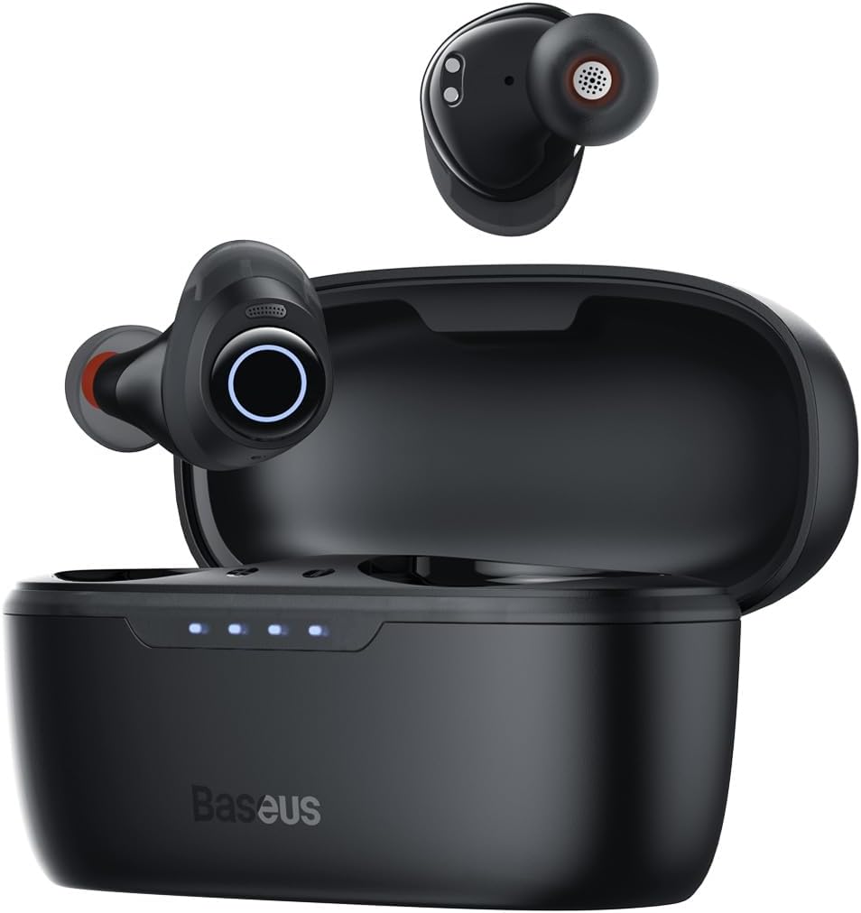 Active Noise Cancelling Wireless Earbuds, Reduce Noise by Up to 95%, 140H Playtime, IPX6 Waterproof, Deeper Bass, 4 ENC Mics, Comfortable Fit, Bluetooth 5.3 Ear Buds - Bowie MA10