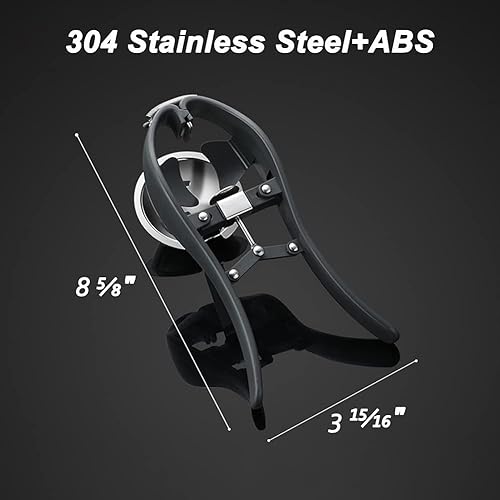 Miniatura 5 de DUEBEL Separador de huevos de acero inoxidable, galleta automática de huevos para huevo crudo, herramienta separadora de huevos de mano, cortador de