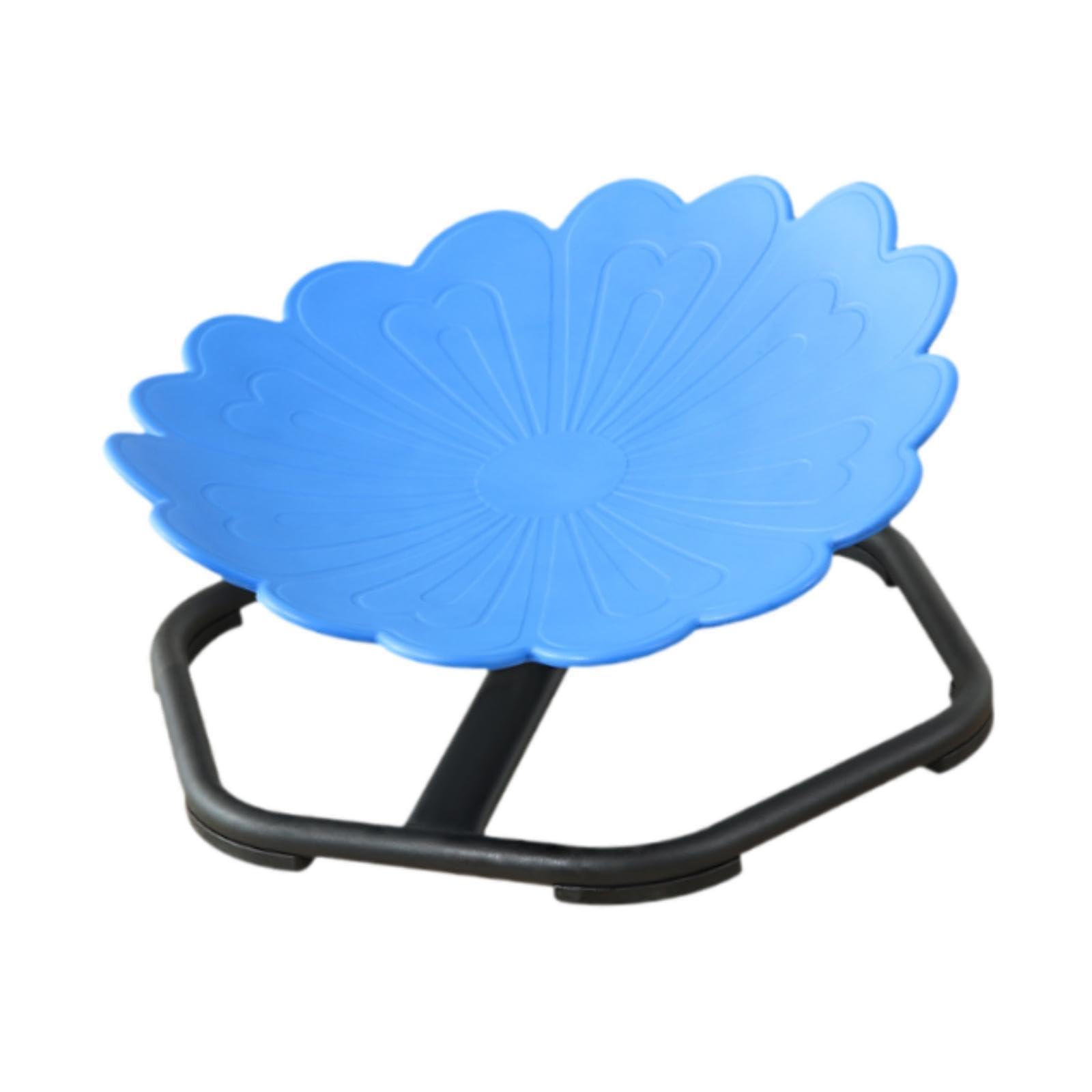 Kids Swivel Chair, Sensory Toy Rotating Chair Seat for Boys Girls Improve Balance, Blue