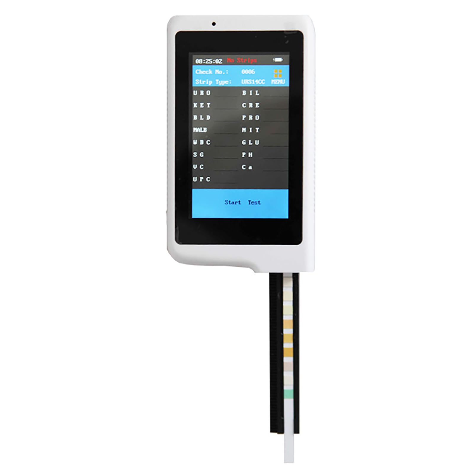 Analizzatore digitale delle urine con schermo a colori, 14 test di routine delle urine, carta per test pH, connettività Bluetooth per uso domestico e ospedaliero