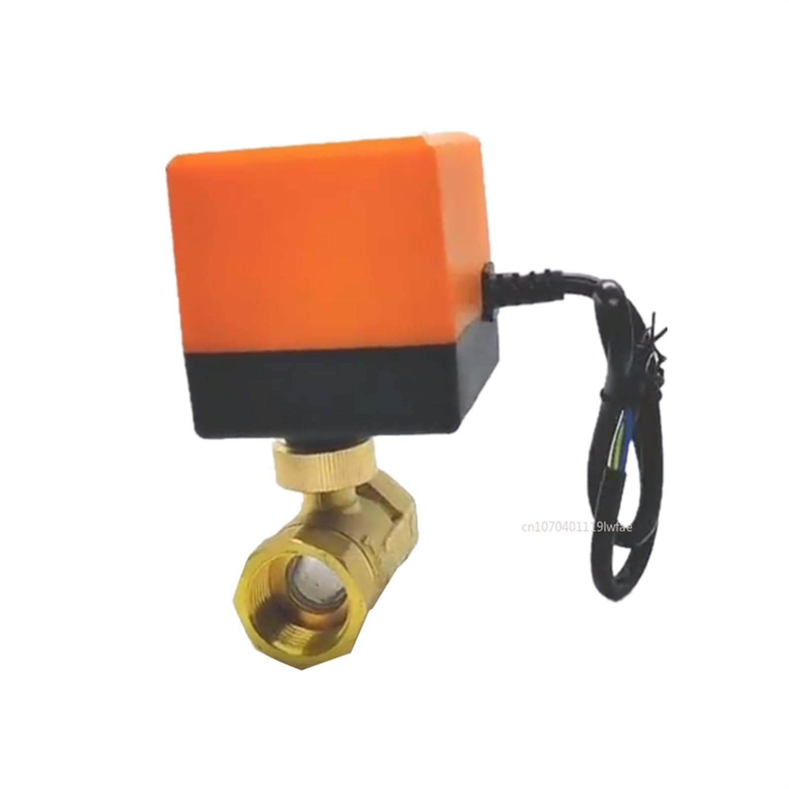 JNVFTCUX DN15 DN20 DN25 AC 220V Brass Electric Motorized Thread Ball Valve 2-Way 3-Wire DC 12V Solenoid Water with Actuator(220V,DN25)