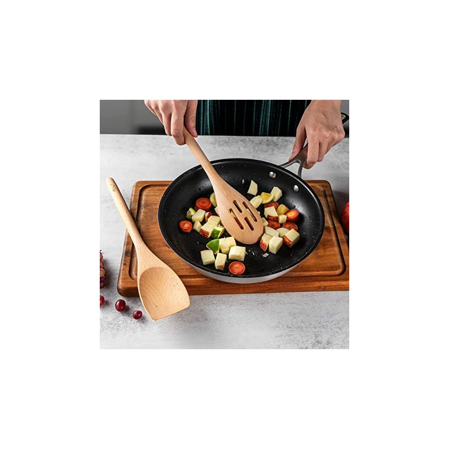 Wood-Kitchen-Set-21pcs-Knife-Set-for-Kitchen-with-Block-Stainless-Steel-Knives-16-Pcs4pcs-Wood-Cooking-Utensils-Spoon-Set1pc-Cutting-Board-with-GrooveChef-Kitchen-Gadgets-Utensil-Set Wood Kitchen Set 21pcs -Knife Set for Kitchen with Block Stainless Steel Knives 16 Pcs,4pcs Wood Cooking Utensils Spoon Set,1pc Cutting Board with Groove,Chef Kitchen Gadgets Utensil Set