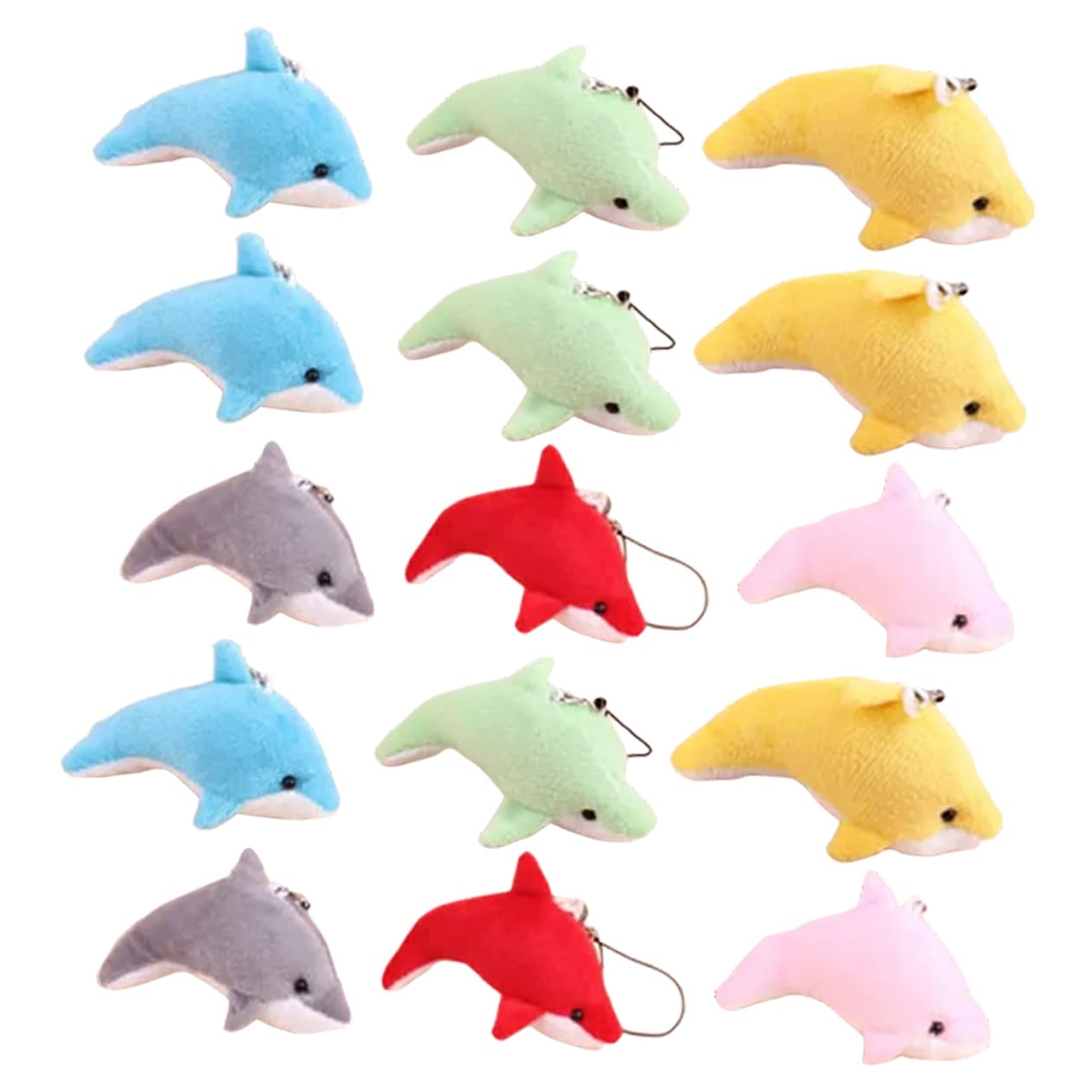 SOIMISS 25pcs Plush Toy Luxury Keychain Mini Backpack Keychain Plush Keychain Mini Plush Animals Dolphin Keychain Easter Egg Stuffers Plush Dolphin Ornament Dolphin Keyring Lovely Keychain