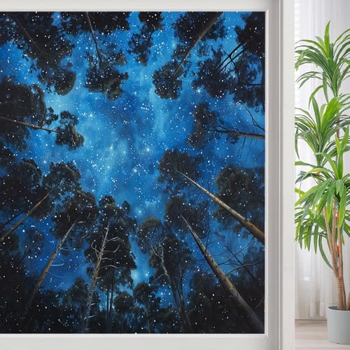Vinilo adhesivo para ventana estilo bosque moderno miniatura 1