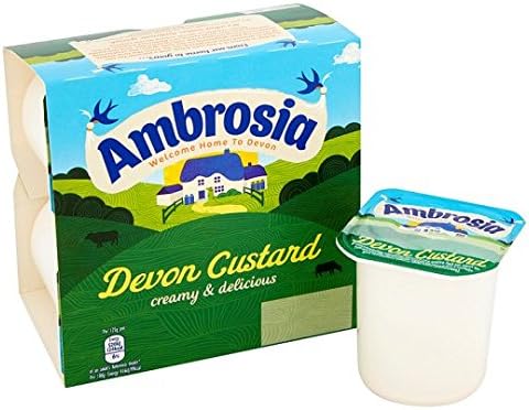Ambrosia Ready To Eat Devon Custard 4 X 125G x 4 by N/A