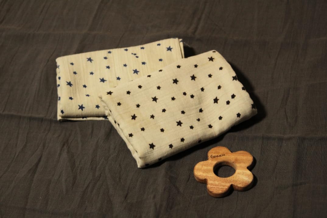 GRAZIO Muslin Double Layer | Organic Cotton | Infants | Ajrakh Print - (04-GK-S-D-F-02)