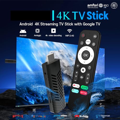 Image of FORIDA 4K Ultra HD TV Stick | Wi-Fi 2.4GHz Streaming Media Player | Chromecast Built-in | HDR10 Support | USB Interface | Support YouTube, Netflix, Prime Video, Google Play & Miracast Screen Casting