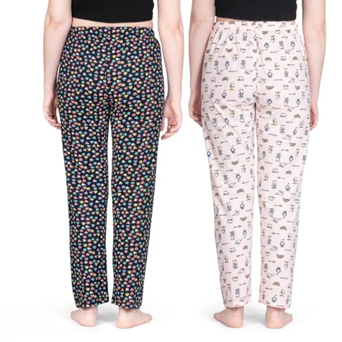 Image of ARIEL Women's Cotton Printed Pyjama pack of 2