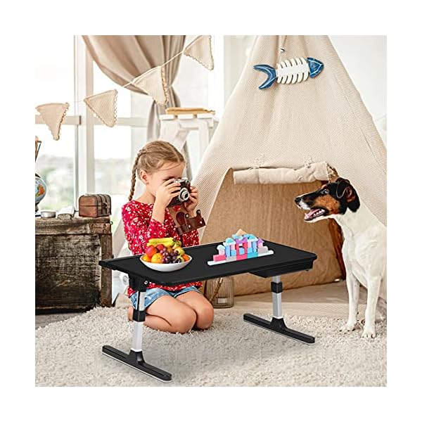 Laptoptisch fürs Bett Couch, COKWEL Betttisch Laptop Tisch Höhenverstellbar mit Schublade, PVC-Leder Notebooktisch… – Bild 8