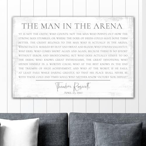 Pretty Perfect Studio - The Man in The Arena Sign