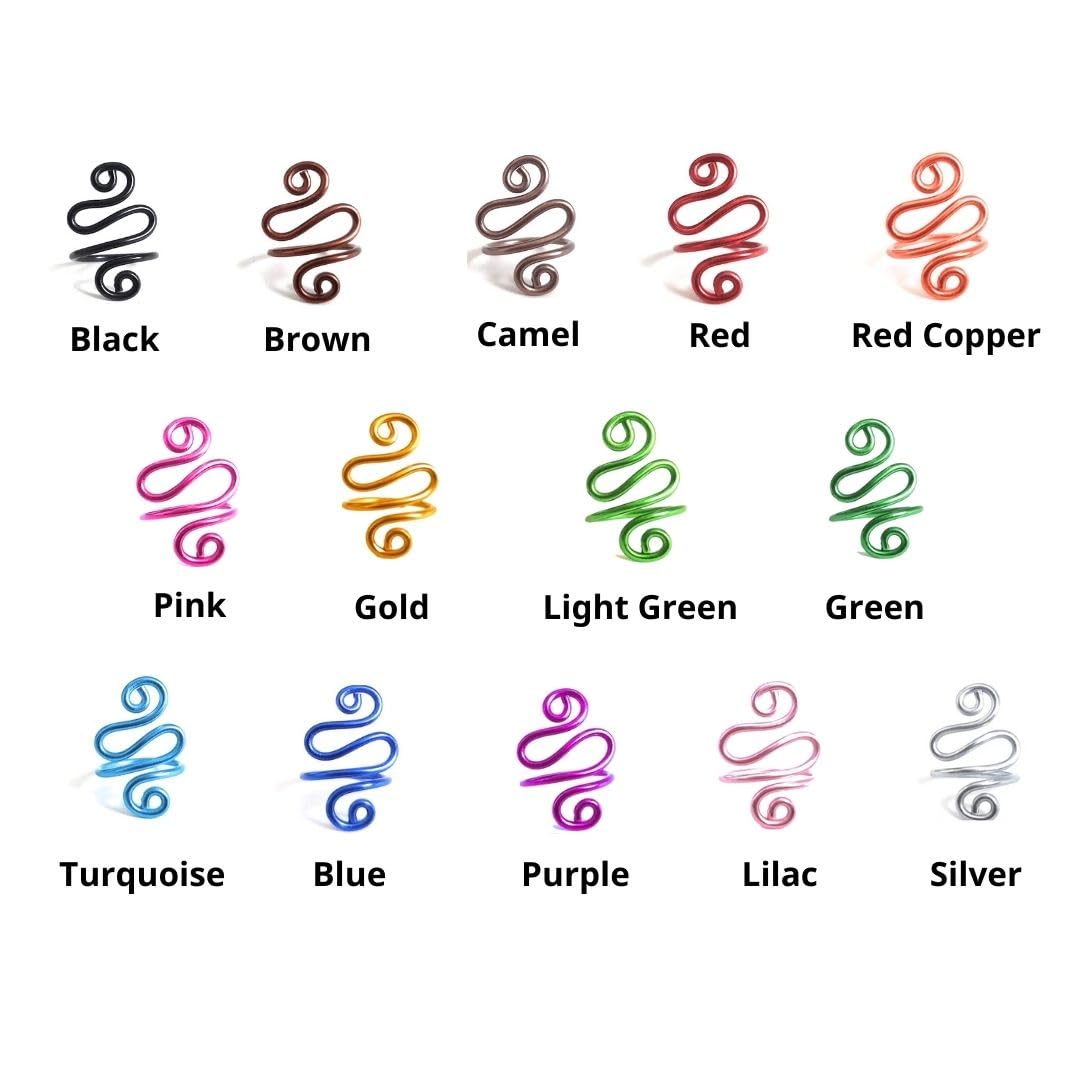 NIBIBALA Crochet Tension Ring, Lefties & Righties Yarn Tension Control, Adjustable Companion Ring, Birthday Gifts For Friend, Sister, Mom, Aunt, Grandma, Knitters (Size 7-10, Red)