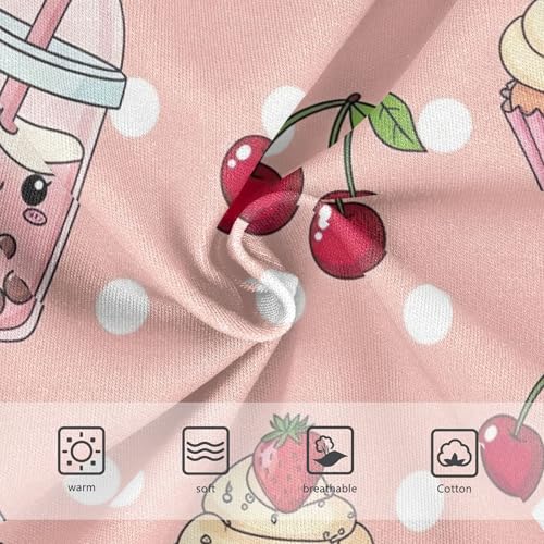 Cute Cartoon Drinks Cakes Prints Toddler Underwear Floral 2t Cotton Panties Little Girl Fun Print Briefs Kids Undies3