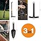 Fiskars Gartenwerkzeuge-Set, 3-teilig, Xact Unkrautstecher, Rostfreier Stahl/Kunststoff, Solid-Kombihacke und -Blumenkelle, Glasfaserverstärkter Kunststoff, Schwarz/Orange, 1077307