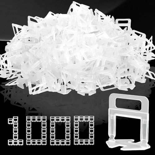 Haoledy 1000 Pièces Croisillon Autonivelant 2mm Joint Carrelage, kit Système de Nivellement de...