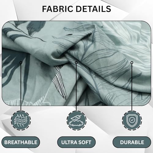 Image of Lukzer 5 Seater Sofa Cover - Light Blue | Universal Sofa Cover 3+1+1 Seater | 360 Fully Covered Anti-Slip Washable Couch Cover Protecter | 140 GSM Stretch Fit Polyester + Spandex Slipcover SC-008-05
