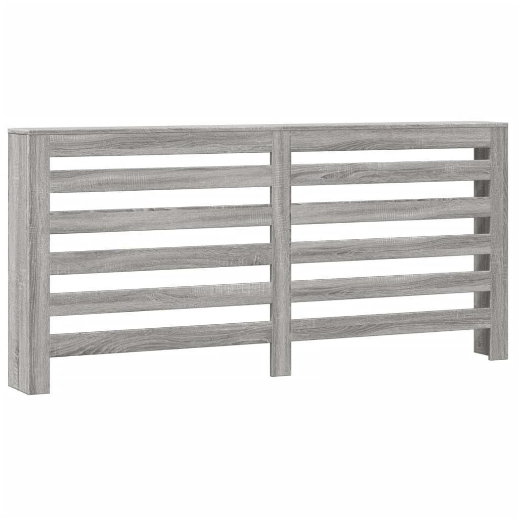 vidaXL Radiator Cover Grey Sonoma 175 x 20 x 82 cm Engineered Wood