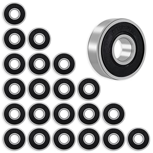 608 2RS Bearings Chrome Steel for Roller Inline Skate Wheel Skateboard Roller Blades Scooter 3D Print Filament Spool Holders Rollerblades Micro Rotary trolling Fan Motor (22 Pack, 22) 608 2RS Bearings Chrome Steel for Roller Inline Skate Wheel Skateboard Roller Blades Scooter 3D Print Filament Spool Holders Rollerblades Micro Rotary trolling Fan Motor (22 Pack, 22)