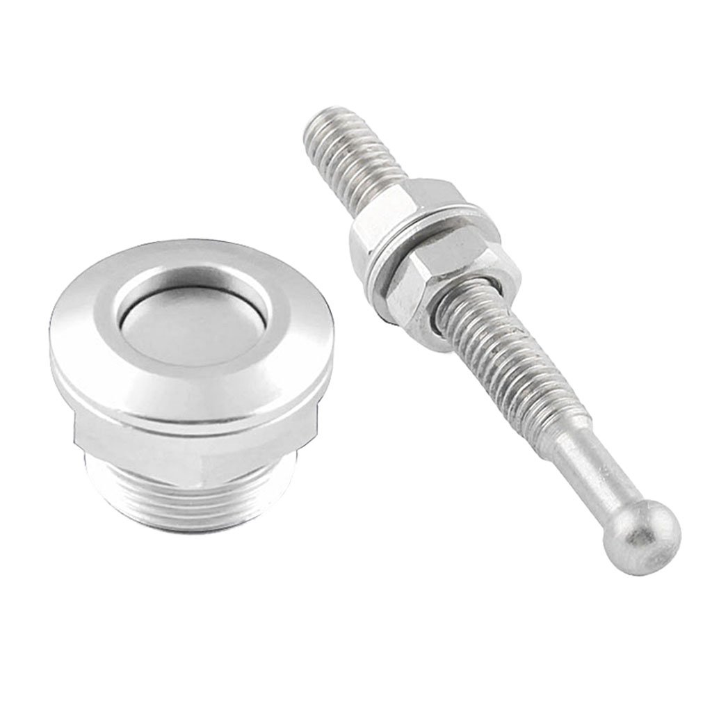 10 set di 22 mm pulsante di sgancio rapido cofano cofano perni di bloccaggio universale argento