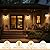 GIGALUMI Solar Wall Lights Outdoor, Dusk to Dawn 8 Pack Solar Fence Lights Warm White, Patio Decor for Garden Post Patio Porch Backyard (No Motion Detection)