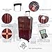 OenoTourer Wine Suitcase for Airplanes 12 Bottle,Wine Suitcase with TSA Lock,Insulated Insert Bag with Ice Pack Pocket,Luggage for Airplane Travel for Lover Professional Gift (Burgundy)