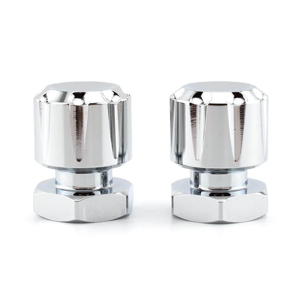 Newsmarts Chrome Motorcycle Mounting Bolts, 2pcs Solo Mounting Nuts For Harley Road Glide FLTR 1998-2002, 2007-2009, FLTRX 2005-2021, Custom FLTRX 2010-2013, EFI FLTRI 1998-2006