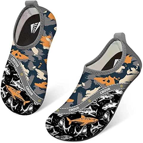 CROVA Toddler Kids Water Shoes Quick Dry Aqua Socks Non-Slip Barefoot Sports Shoes for Boys Girls Toddler Cover