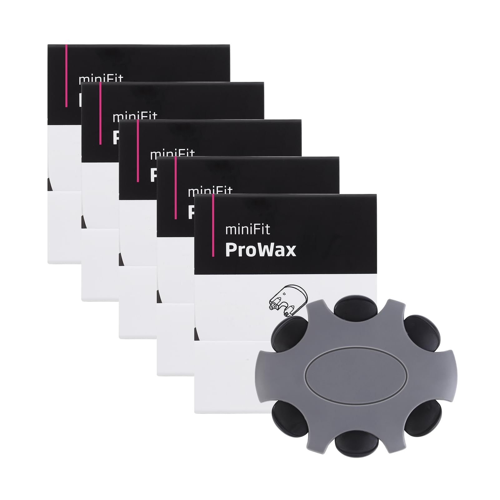 Hearing Aid Wax Guards for Oticon Prowax Minifit, Compatible with Oticon Prowax Filters, Hearing Aid Supplies & Accessories for Oticon, Inspack Ear Protector Replacement Wax Filters(5 Packs/30 Pcs)