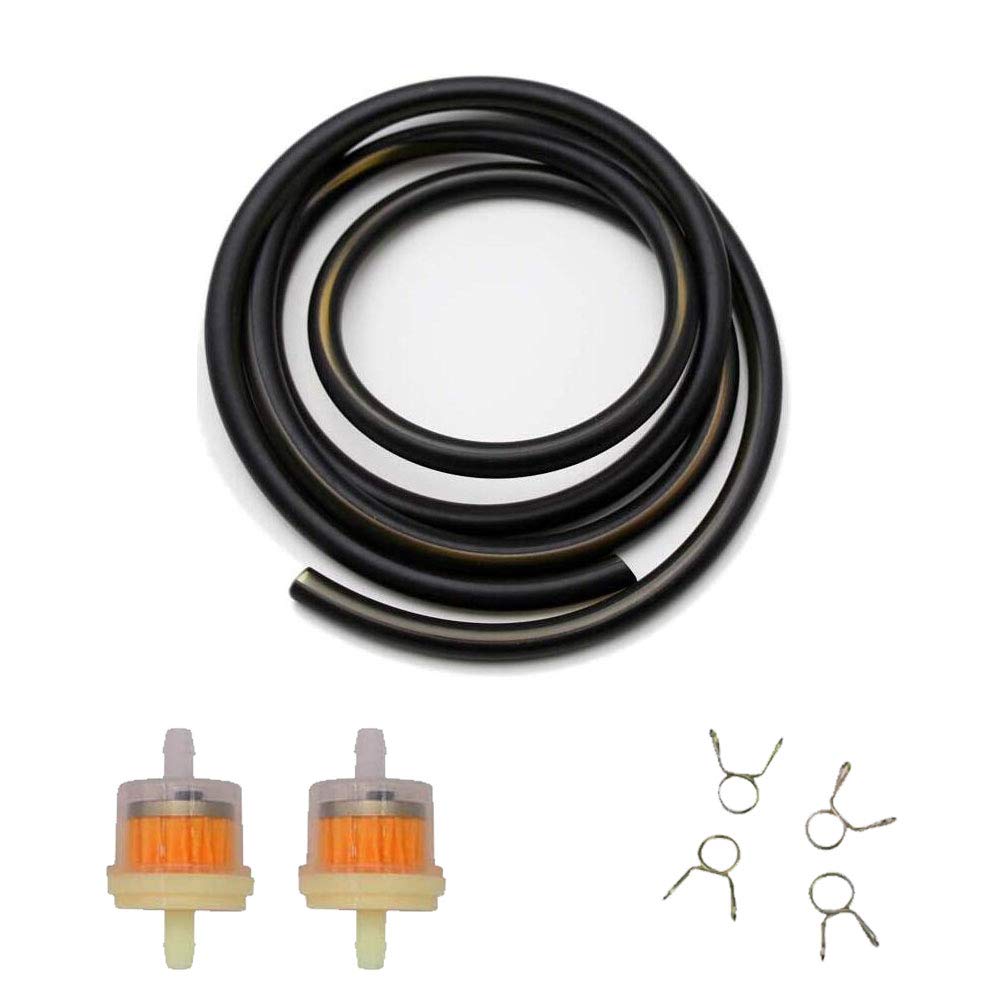 ZAMDOE Roter Schlauch Kit Für GY6 50cc 150cc - Mit Kraftstofffilter & Schlauchschellen