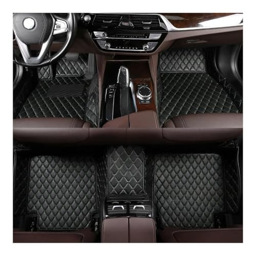 Tapis de sol sur mesure Kia Sorento 5 places 2015-2017 noir beige
