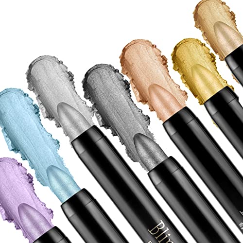 Boobeen Eyeshadow Pencil Crayon Waterproof Eyeshadow Stick Shimmer Cream Eyeshadow Pen Create Glitter Eye Makeup, Easy To Use #TOP4