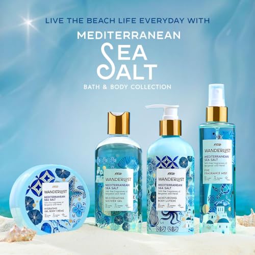 Image of Nykaa Wanderlust Mediterranean Sea Salt Travel-size Perfume Hair & Body Mist 100ml | Long-Lasting Fine Fragrance Mist | Fresh Aqua & Sea Salt | Lightweight, Non-Sticky