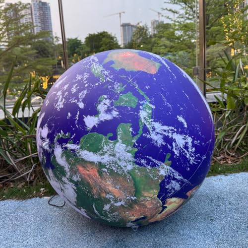 40'' Inflatable Globe, Inflatable Earth Planet Balloon for Educational Institution/Planetarium/Store/Club Decoration