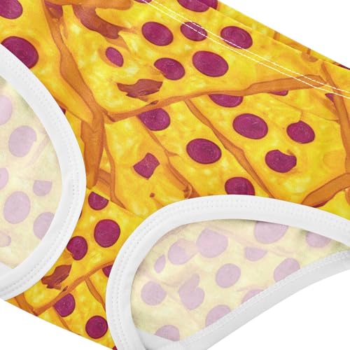Cartoon Toddler Underwear Custom 2t Cotton Girl Panties Cute Pepperoni Pizza Cheese Food Print Briefs Underpants4