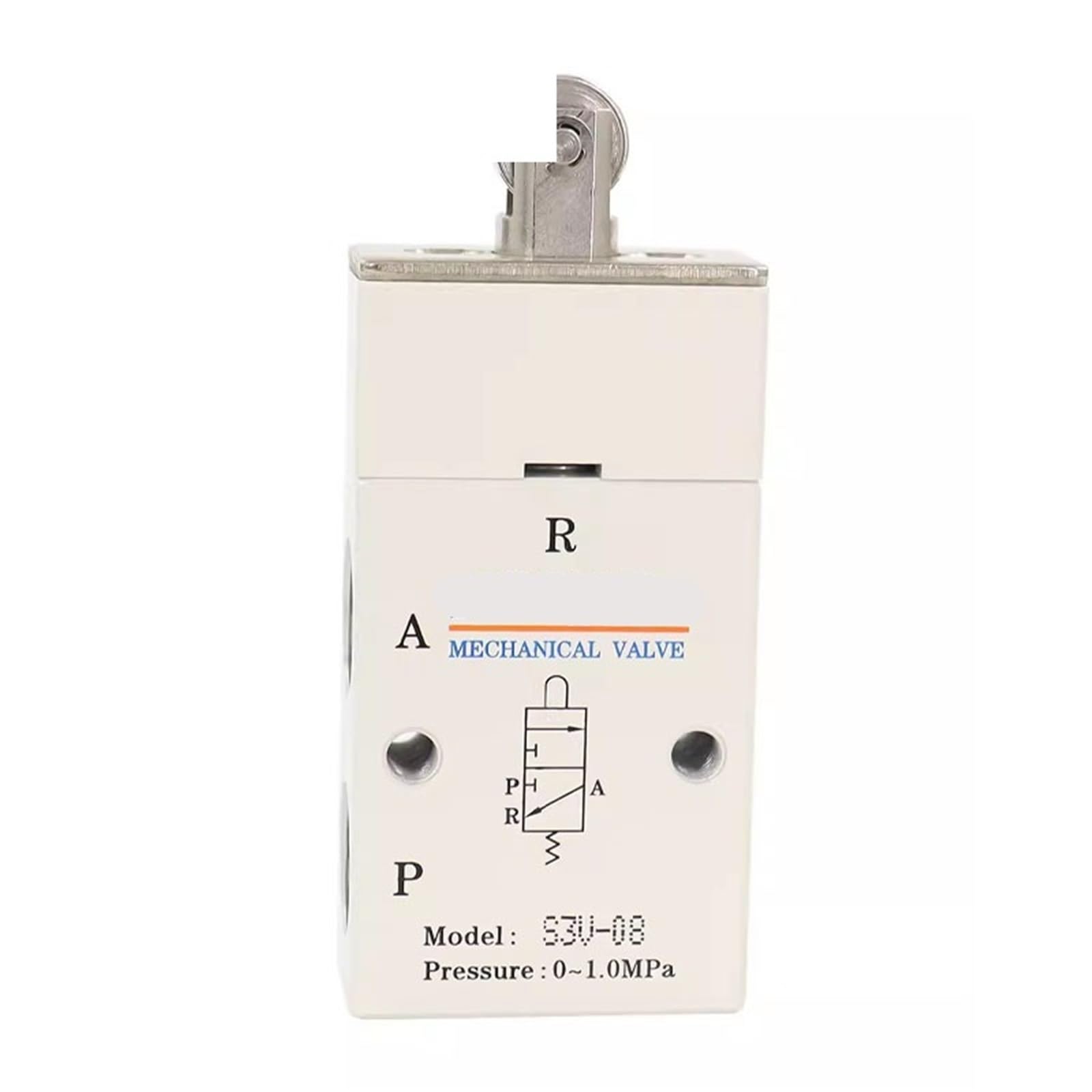 Xjedftozd S3v-M5 Mechanical Valve S3v-06 S3v-08 Vertical Roller Type Control Valve Pneumatic Switch Valve Air Valve(S3v-M5)