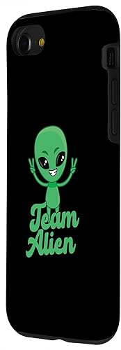 Vista 32 de iPhone 13 Pro para Alien Aliens Lovers Green Alien Meme Team Alien Skin Case