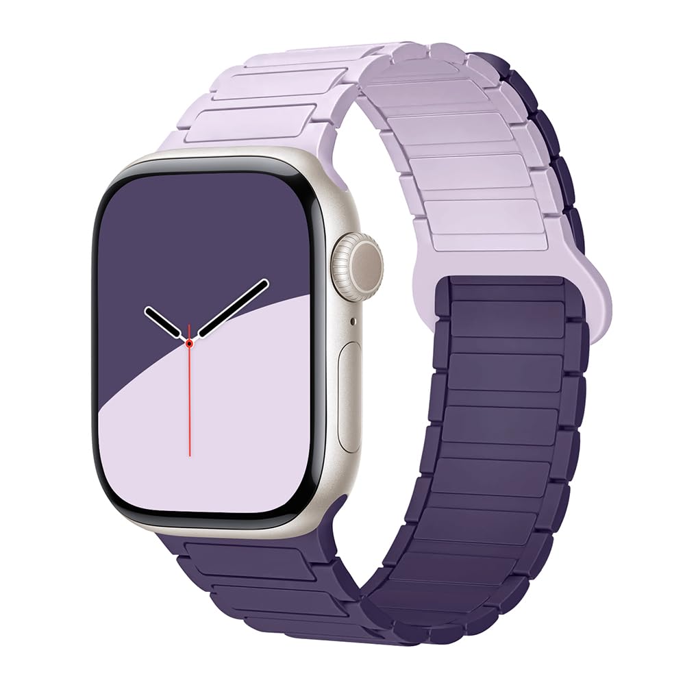 Photo 1 of MUIPIK Dual-Color Magnetic Silicone Apple Watch Band