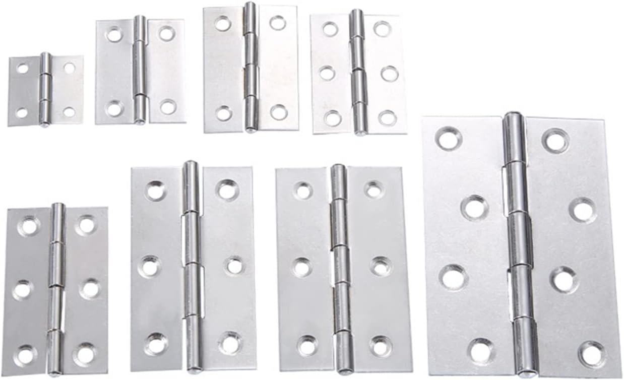 Butt Hinges,Door Hinge,Latch Hasps,Hinge 5Pcs 1/1.5/2/2.5/3 Inch Mini Flat Hinge Stainless Steel Cabinet Doors Windows Hinge Hardware essories