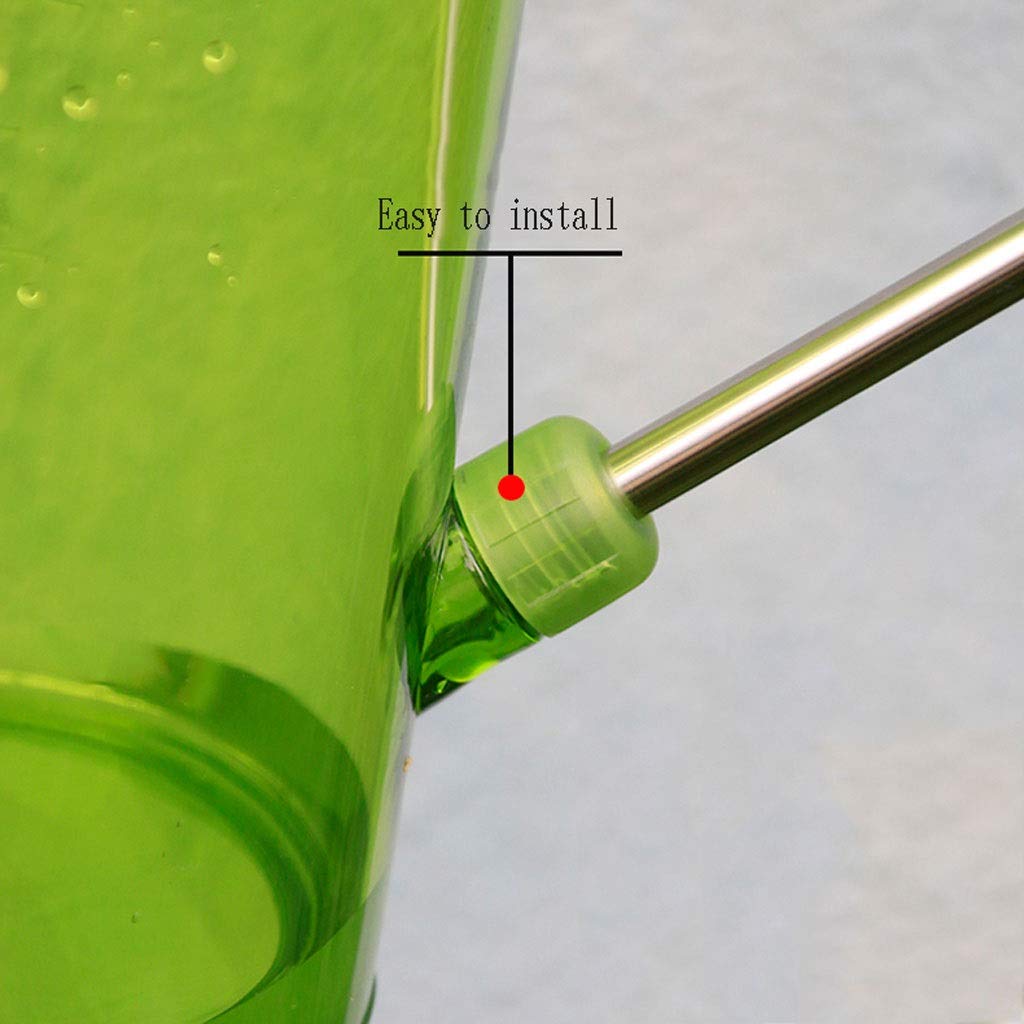 Esta regadera de Exterior de 1 litro con Boquilla de Acero Inoxidable, regadera de plástico translúcido de Boca Larga para regar Plantas Verdes y Flores, Herramientas de jardinería para el h